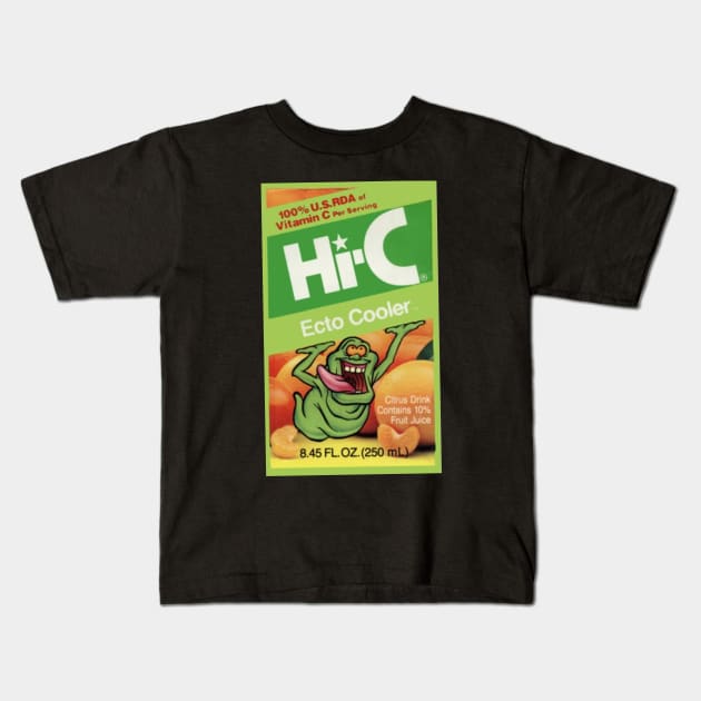 Ecto Cooler Slimer Retro Vintage Drink Kids T-Shirt by Ghost Of A Chance 